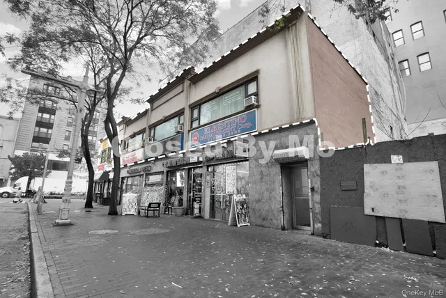 a view of a street with of a building