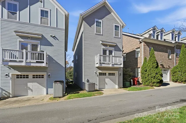 a view of balcony with a potted plant