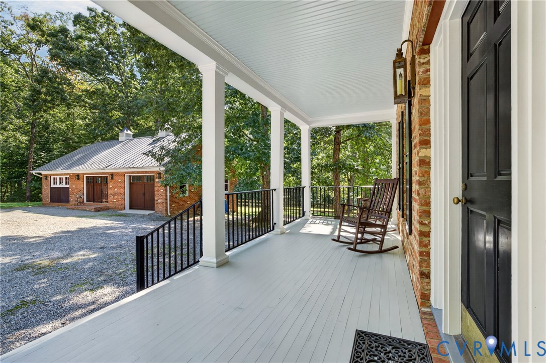 1108 Shallow Well Road Manakin-Sabot, VA 23103 - Photo 17 of 86 Expansive covered porch with white columns, black