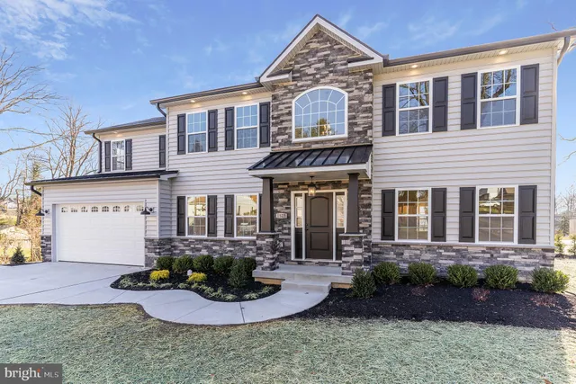 a front view of a house