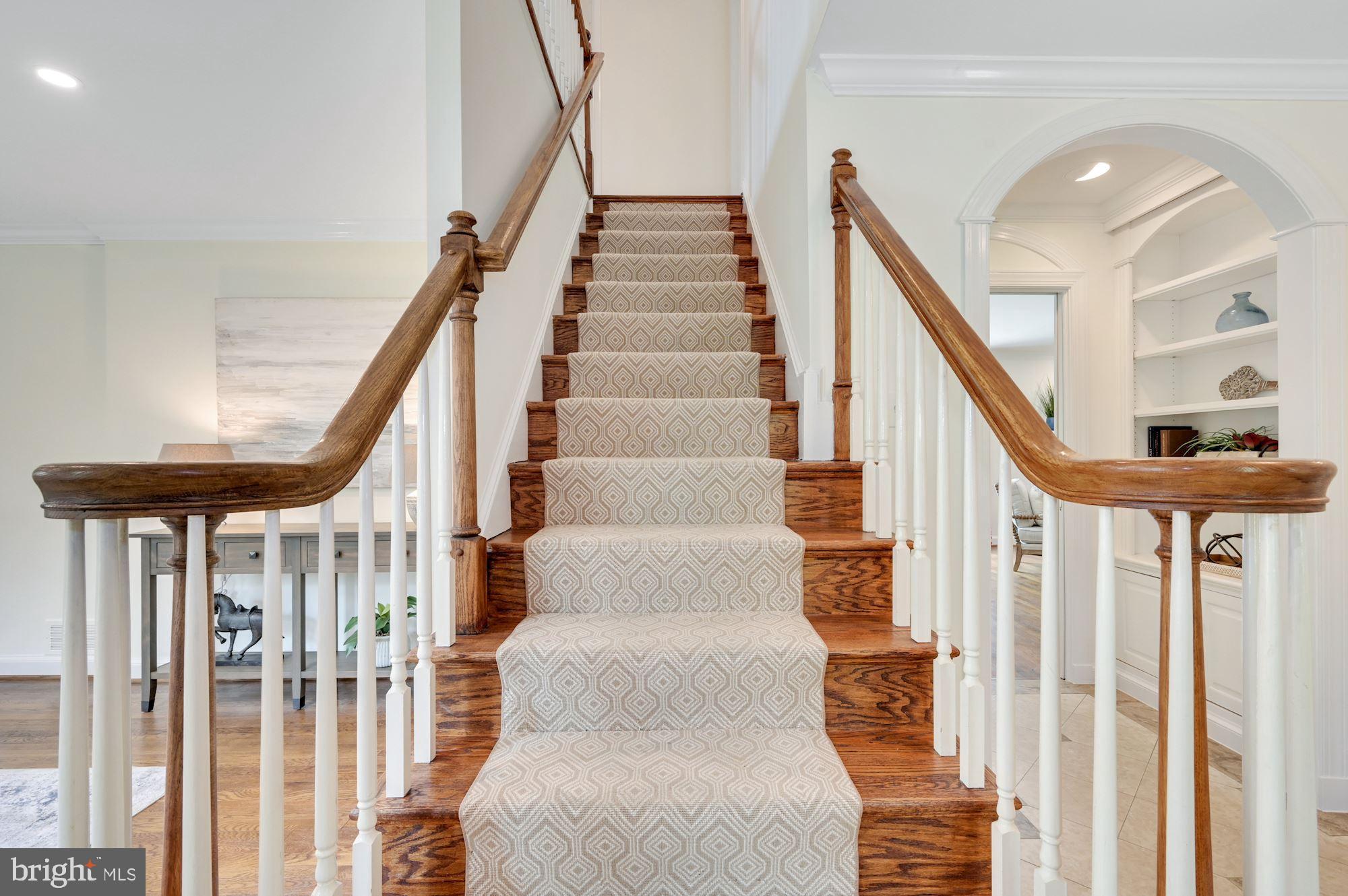 8802 Altimont Lane Chevy Chase, MD 20815 - Photo 22 of 52 Staircase to Upper Level