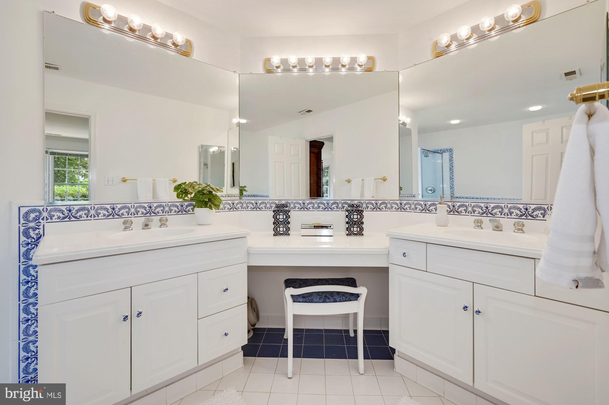 8802 Altimont Lane Chevy Chase, MD 20815 - Photo 28 of 52 Primary Bath w Double Vanities