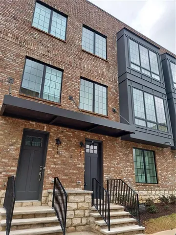 a front view of a house with a window