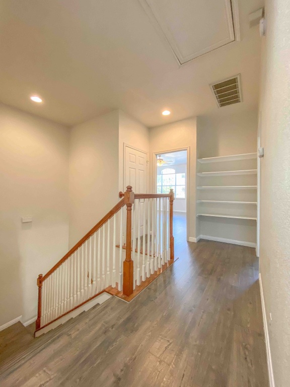609 West 37th Street Austin, TX 78705 - Photo 17 of 38 a view of entryway with wooden floor