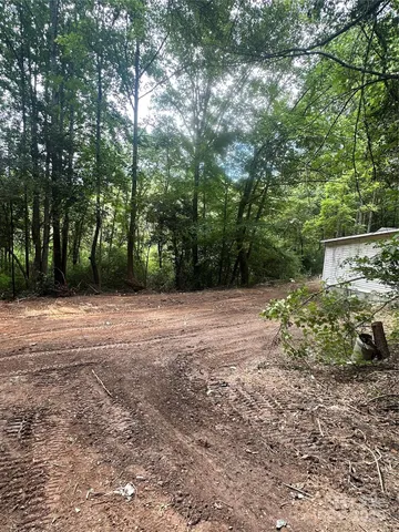 a view of backyard with green space