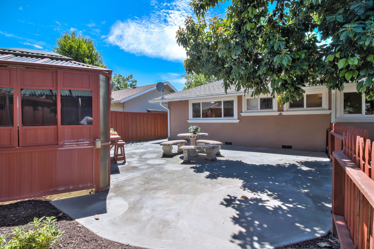 2221 Sutter Avenue Santa Clara, CA 95050 - Photo 23 of 29 a backyard of a house with table and chairs