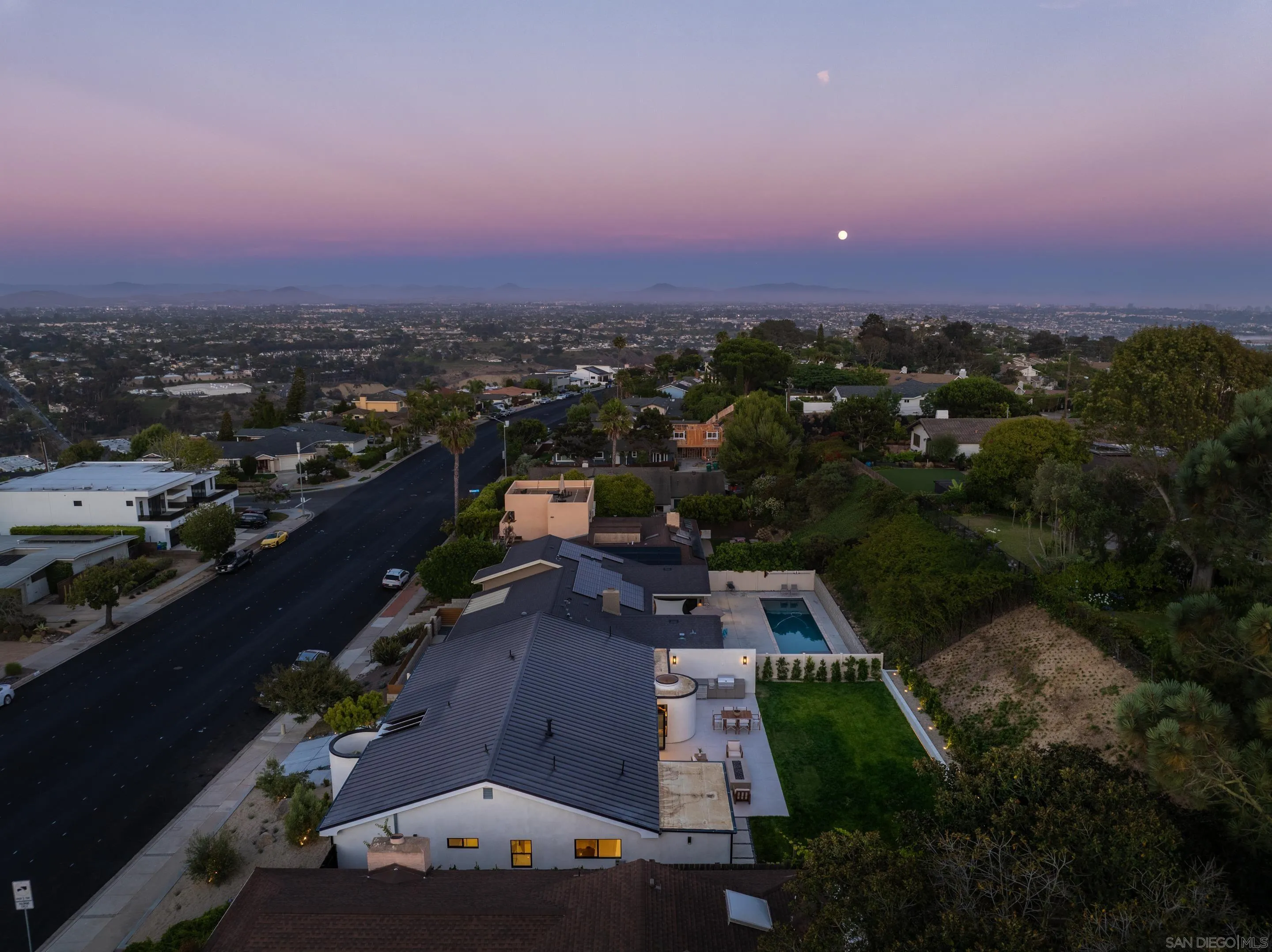 5826 Soledad Mountain Road La Jolla, CA 92037 - Photo 48 of 52 an aerial view of a house with a yard