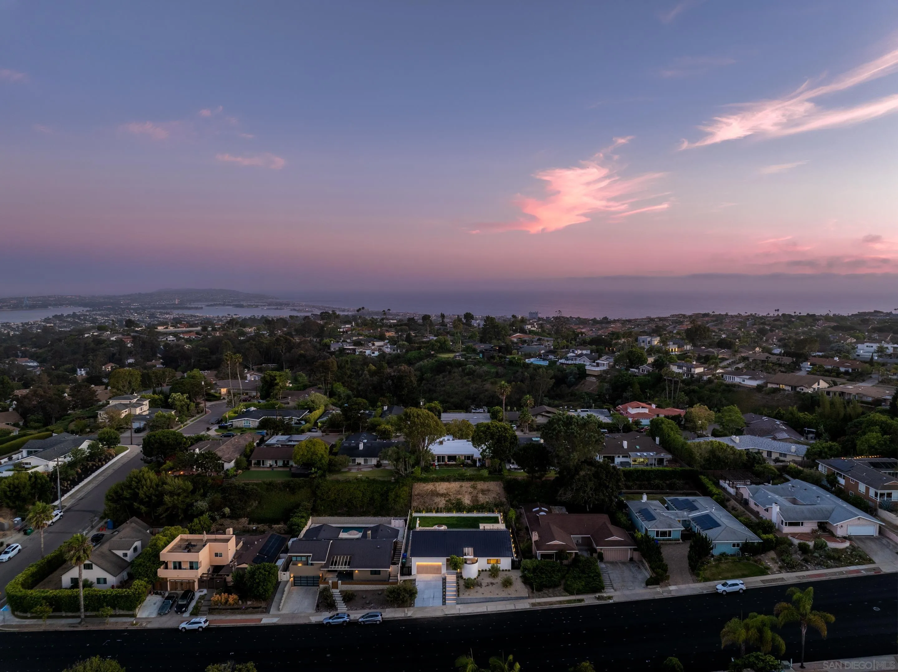 5826 Soledad Mountain Road La Jolla, CA 92037 - Photo 49 of 52 an aerial view of residential houses with city view