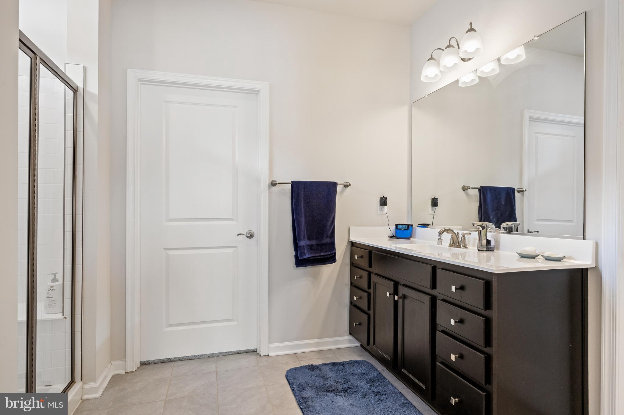 15 Walton Way Delanco, NJ 08075 - Photo 20 of 33 a bathroom with a double vanity sink and a mirror