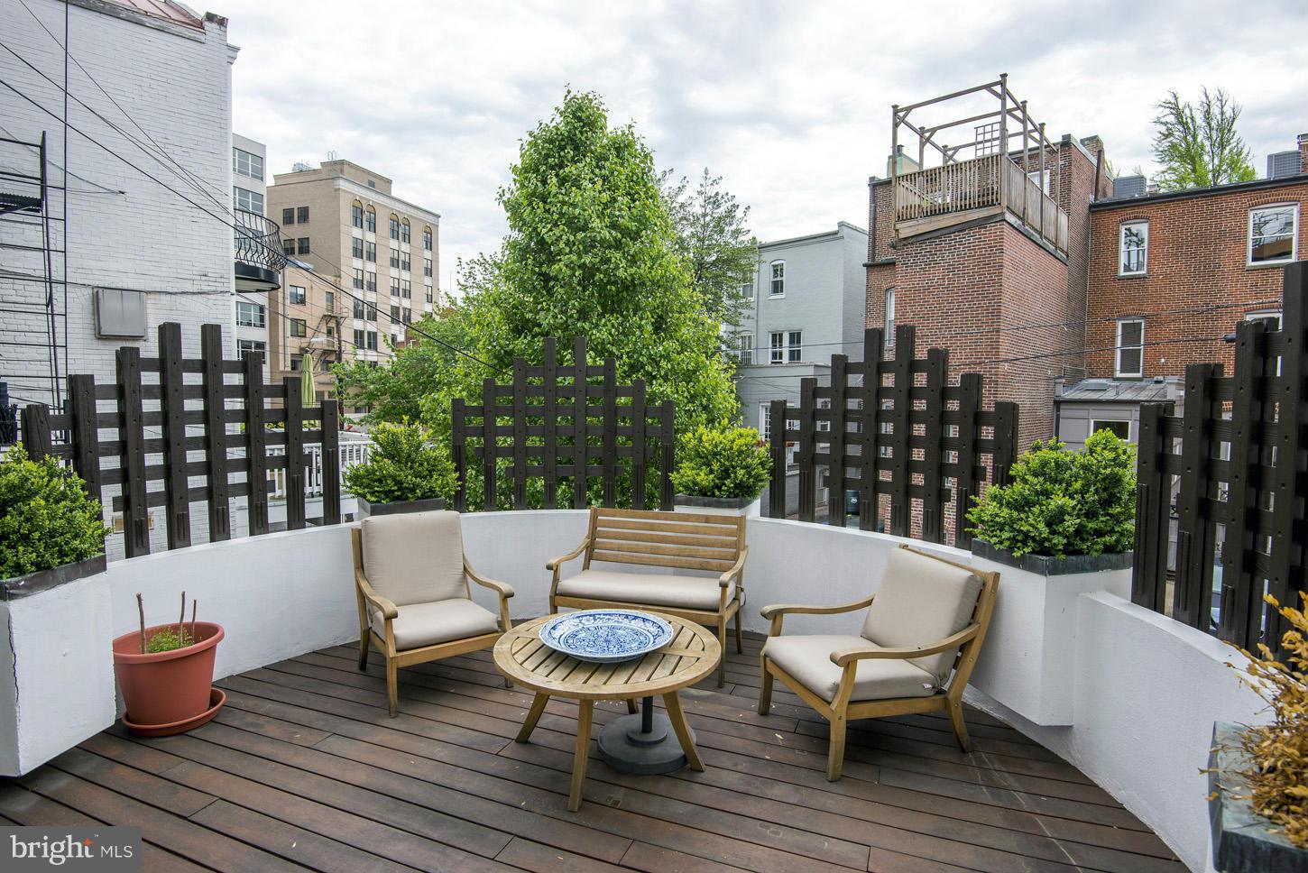 2022 R Street Northwest, Unit 1 Washington, DC 20009 - Photo 11 of 30 Deck off Kitchen