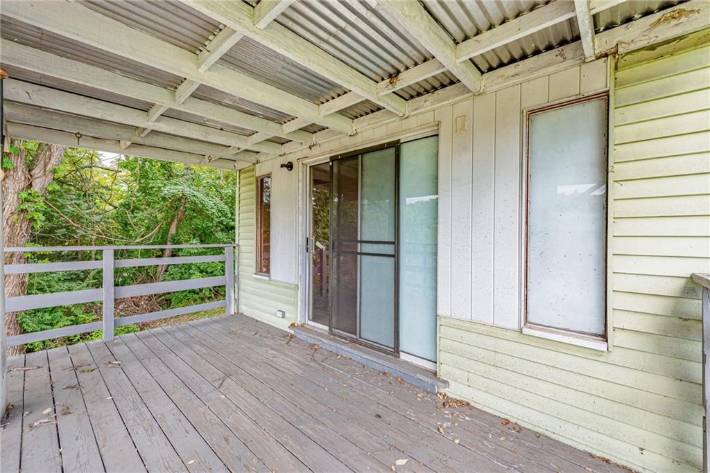 4 Howe Street Elrama, PA 15038 - Photo 15 of 29 a view of a balcony with wooden floor and outdoor space