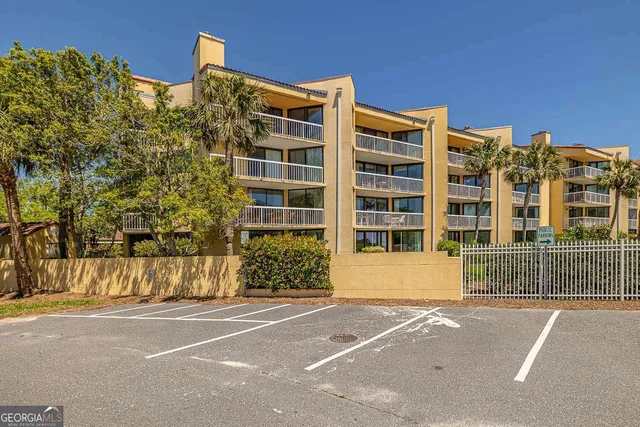 a front view of a building