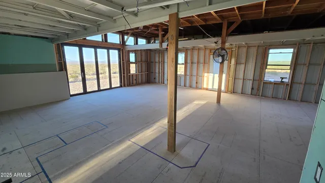 a view of an entryway with a window