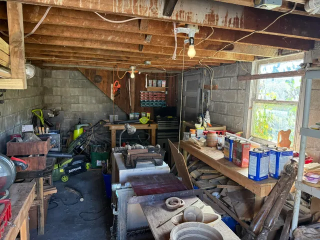 a backyard of a house