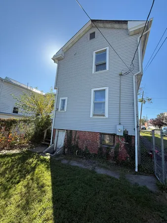 a backyard of a house