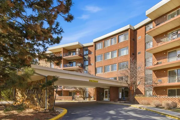 a front view of a building