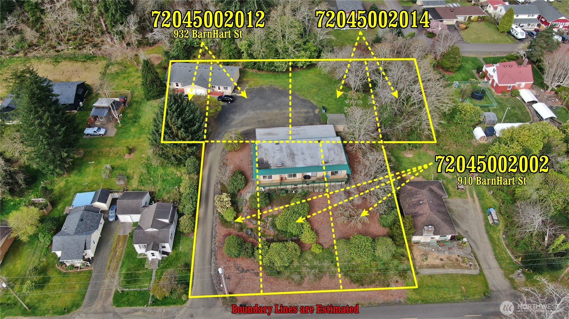 910 Barnhart Street Raymond, WA 98577 - Photo 38 of 38 an aerial view of a city