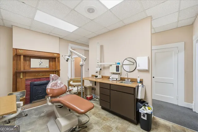 a room with furniture and window