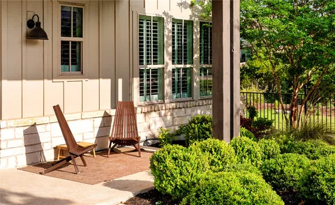 a garden view