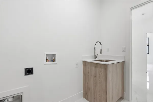 a view of a bathroom with a sink