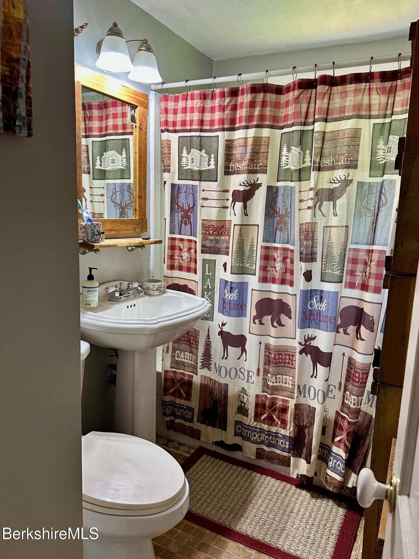 1872 North Main Road Otis, MA 01253 - Photo 15 of 33 a bathroom with a sink a toilet and shower