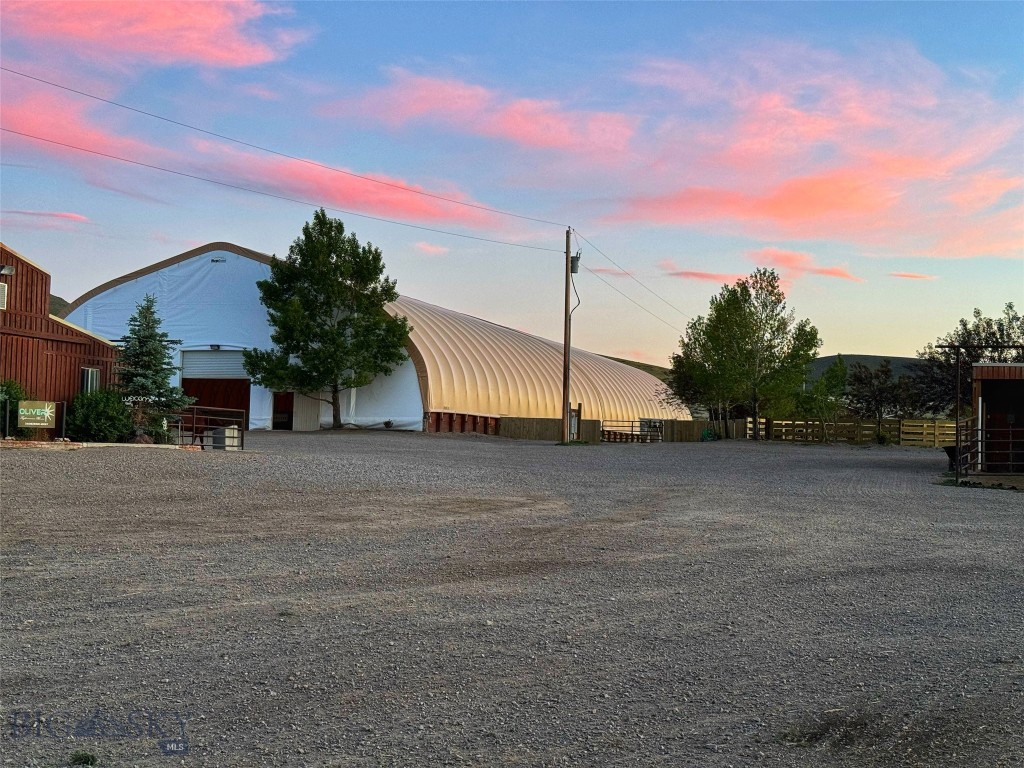 Sunset over the Indoor Arena