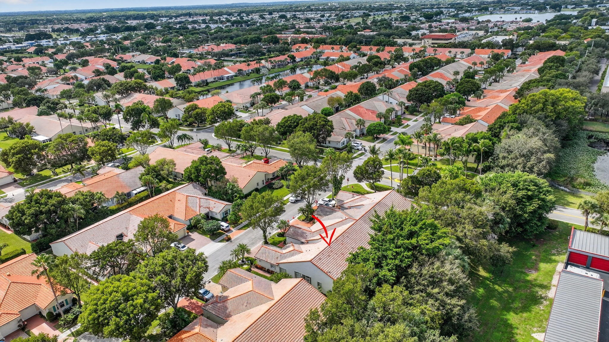 6129 Petunia Road Delray Beach, FL 33484 - Photo 35 of 73 an aerial view of residential houses with outdoor space