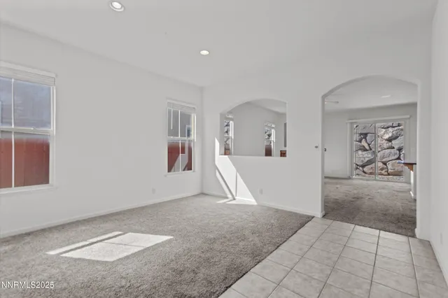 an empty room with window