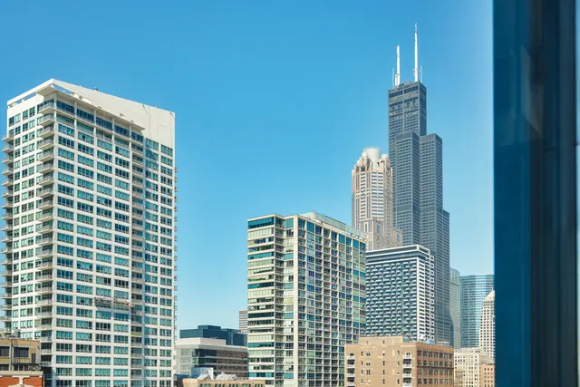 a front view of a building