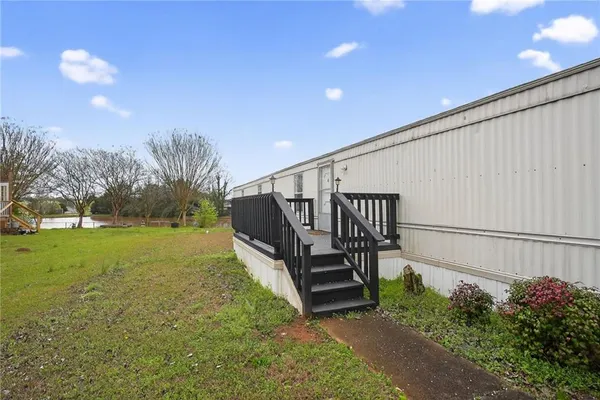 a view of outdoor space and deck