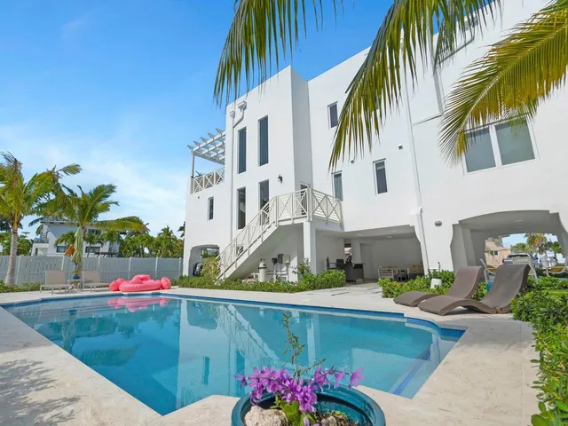 a view of swimming pool with a yard