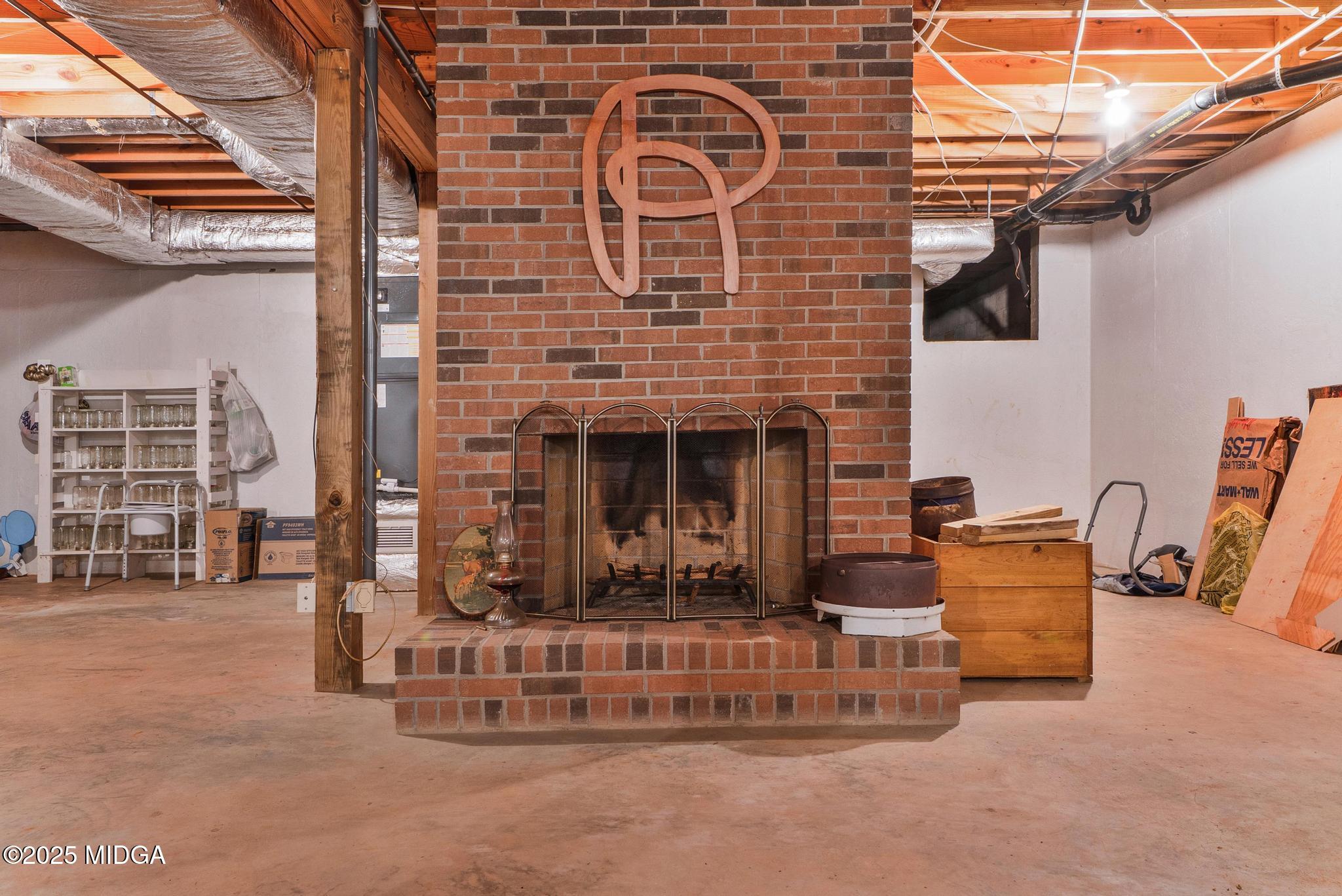 369 Abares Road Forsyth, GA 31029 - Photo 34 of 55 basement masonry fireplace