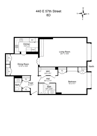 $895,000 | 440 East 57th Street, Unit 8D | Sutton Place