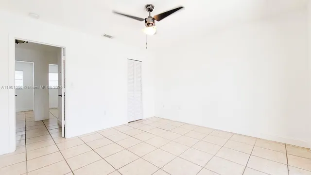 a view of an empty room