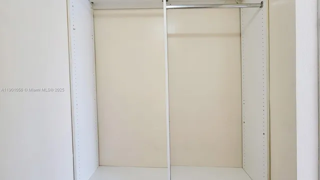 a close view of closet