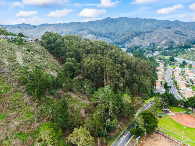 an aerial view of residential house with outdoor space