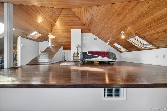 a view of deck with wooden floor and fence