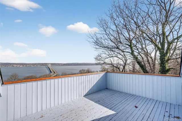 a view of lake and mountain