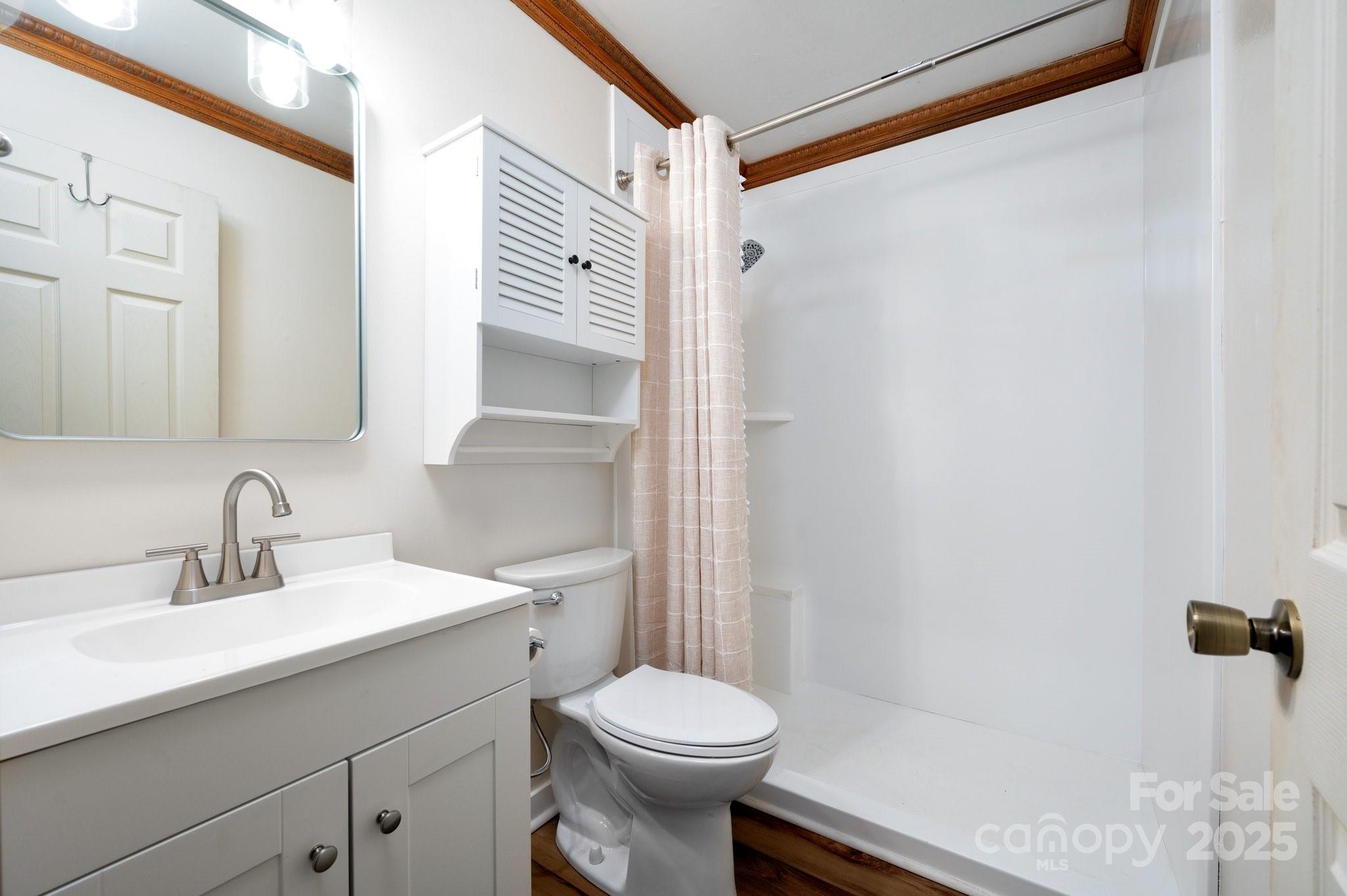 148 Pinecrest Drive Alexander, NC 28701 - Photo 25 of 31 a bathroom with a sink toilet and shower