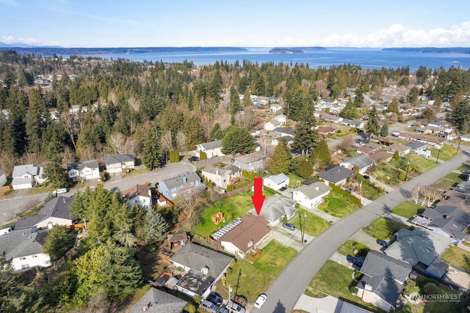 5214 West Highland Road Everett, WA 98203 - Photo 1 of 36 an aerial view of residential building with green space