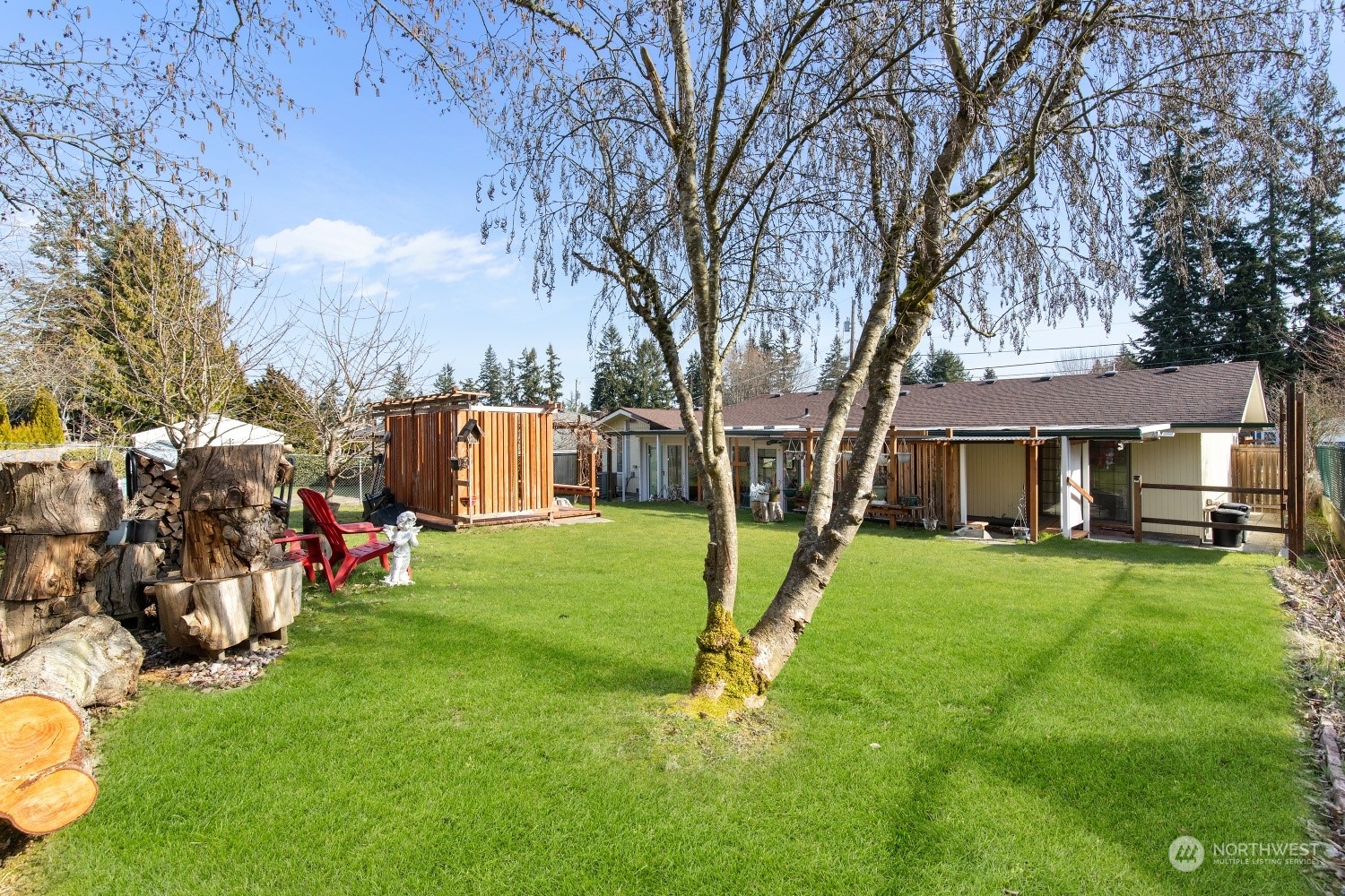 5214 West Highland Road Everett, WA 98203 - Photo 23 of 36 a view of a house with a backyard