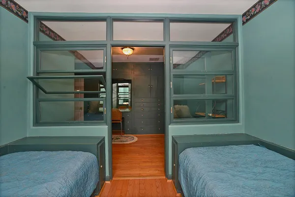 view of living room with furniture and wooden floor