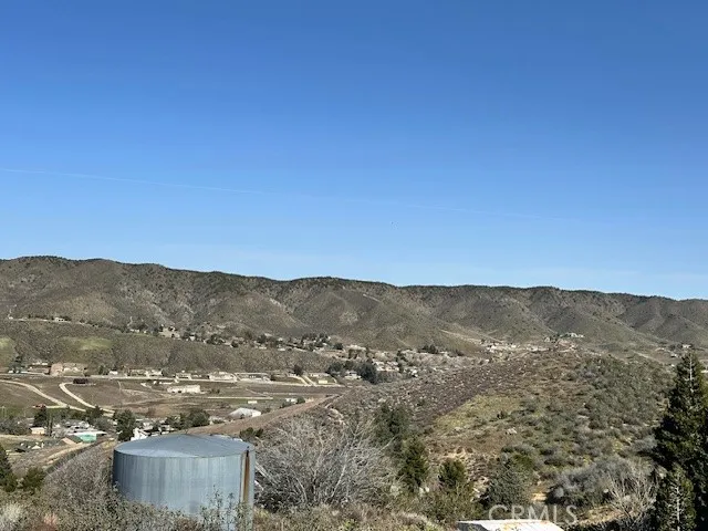 an aerial view of mountain with trees