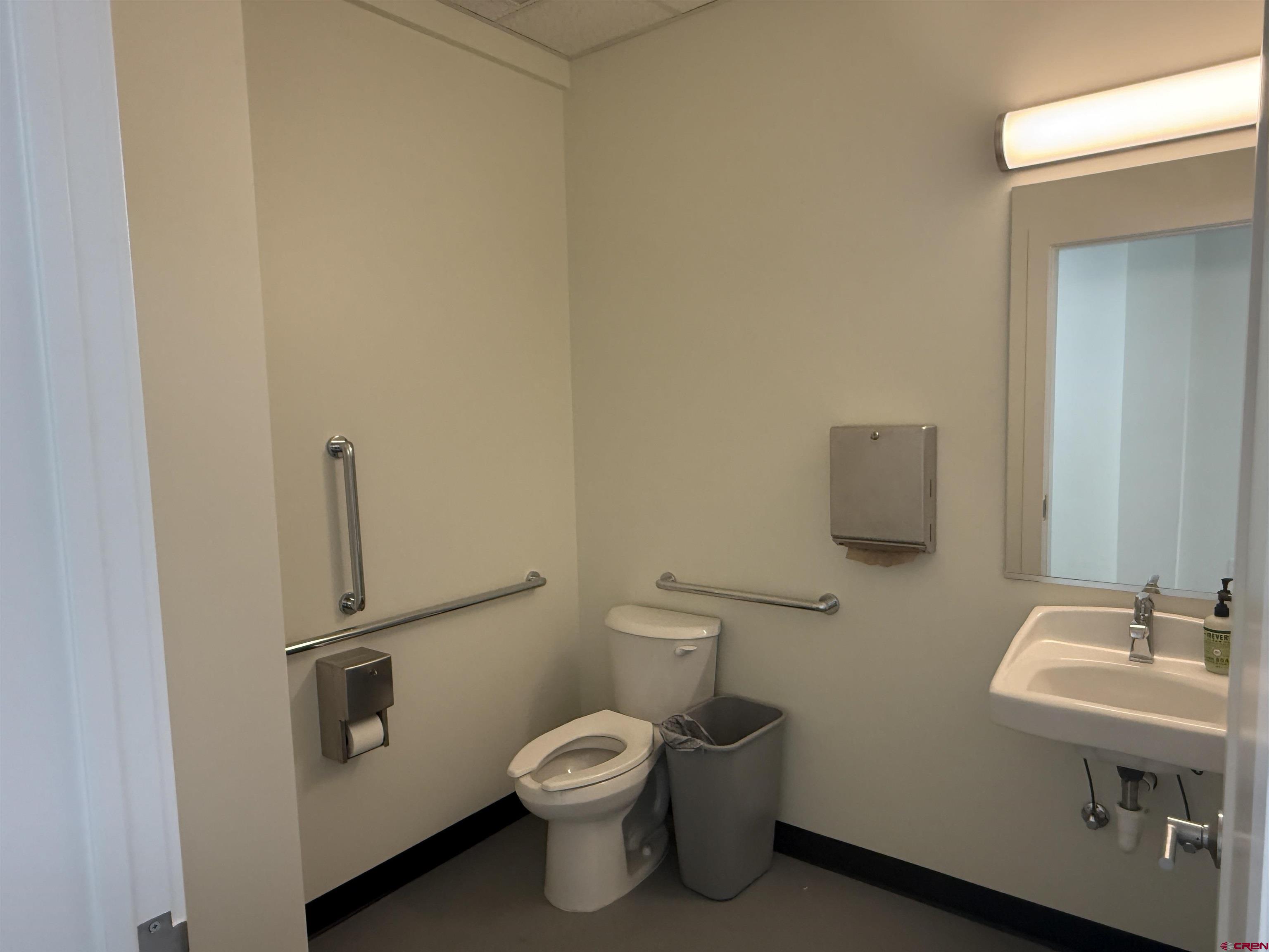 205 Jasper Lane, Unit 102 Ridgway, CO 81432 - Photo 7 of 29 a white toilet sitting next to a bathroom sink