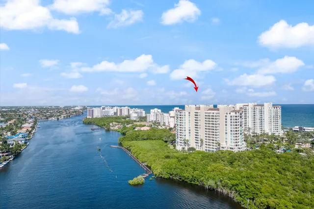 a view of swimming pool from a lake