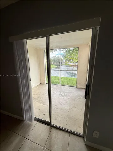 a view of an empty room