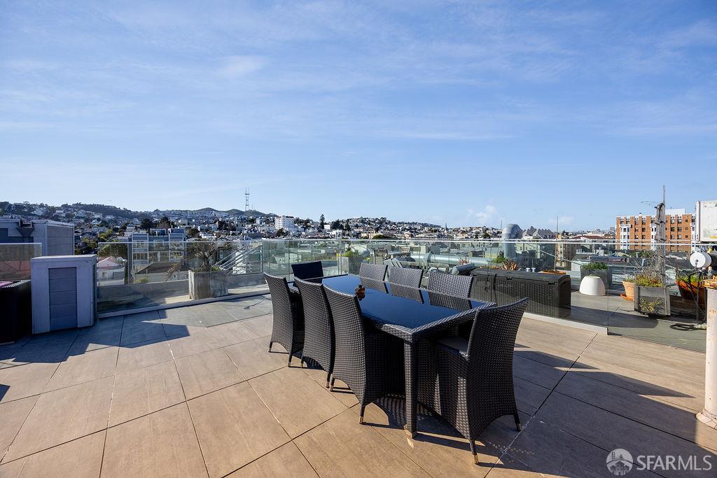 3418 26th Street, Unit 1 San Francisco, CA 94110 - Photo 17 of 20 a view of a terrace with seating area