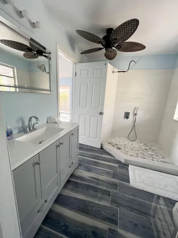 a room with a couch and a window