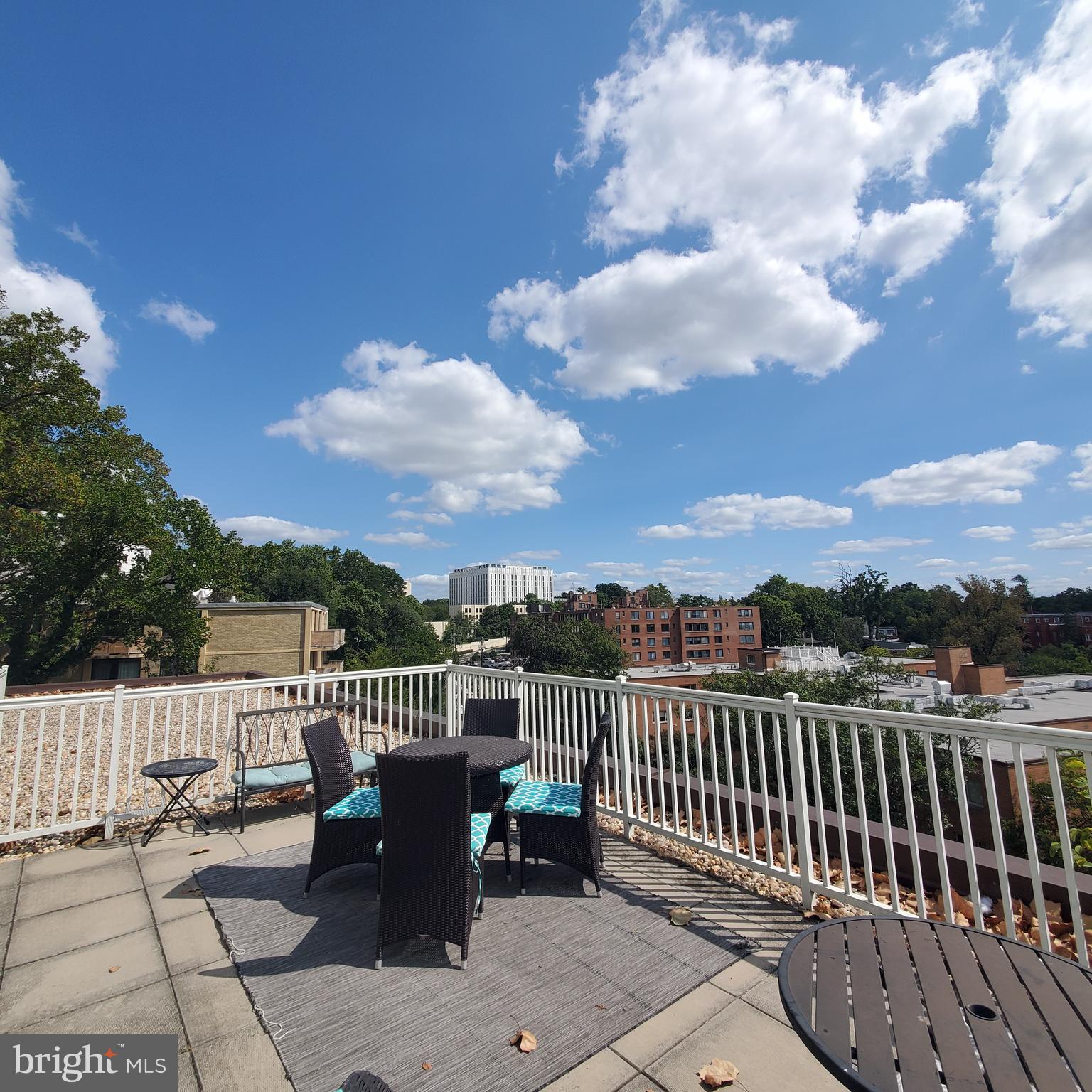 3901 Tunlaw Road Northwest, Unit 502 Washington, DC 20007 - Photo 23 of 34 a view of a chair and table on the terrace