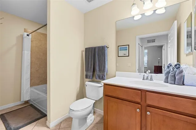 a workspace with chandelier